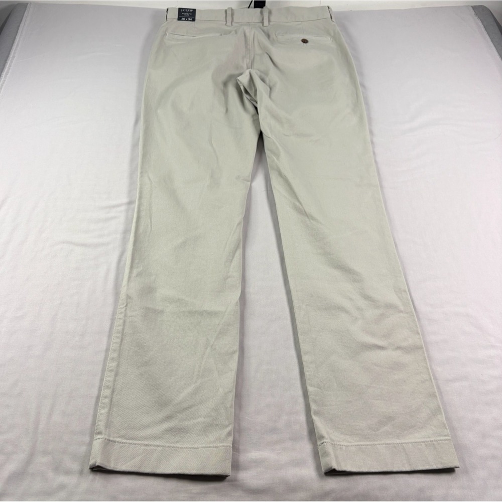 J Crew Pants Mens 36x34 (Fits 34x34) Beige Chino Athletic Slim Fit Preppy NEW - Picture 11 of 13